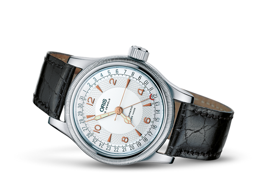 オリス ビッグクラウン オリジナル ポインターデイト 40mm レザー
