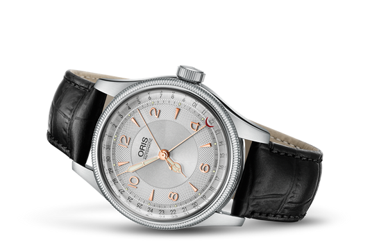 オリス ビッグクラウン オリジナル ポインターデイト 40mm レザー