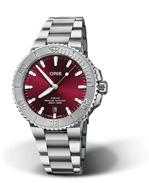 オリス アクイスデイト レリーフ 41.5 mm ステンレススティール