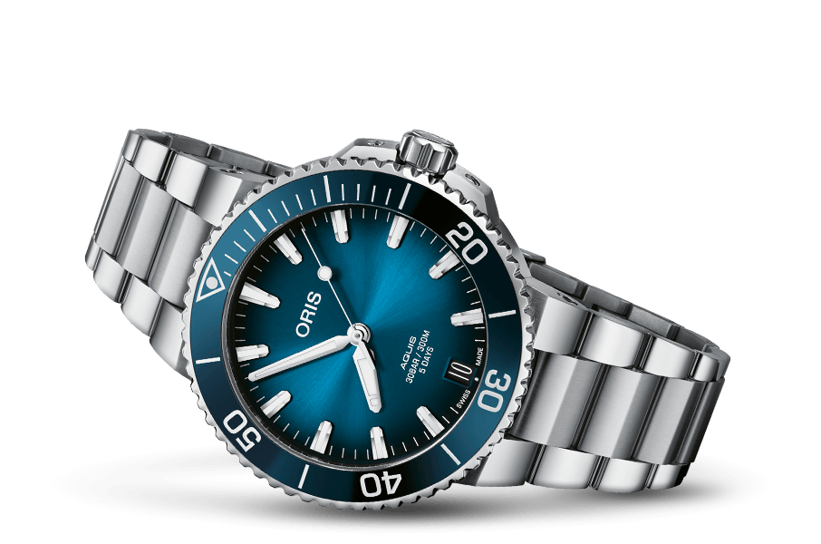 オリス アクイスデイト キャリバー400 41.5mm ステンレススティール（ブルーダイヤル）
