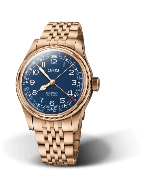 ORIS ビッグクラウン ブロンズ ポインターデイト40.00 mm ブルー／ブロンズ