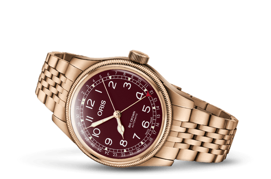 ORIS ビッグクラウン ブロンズ ポインターデイト40.00 mm レッド／ブロンズ