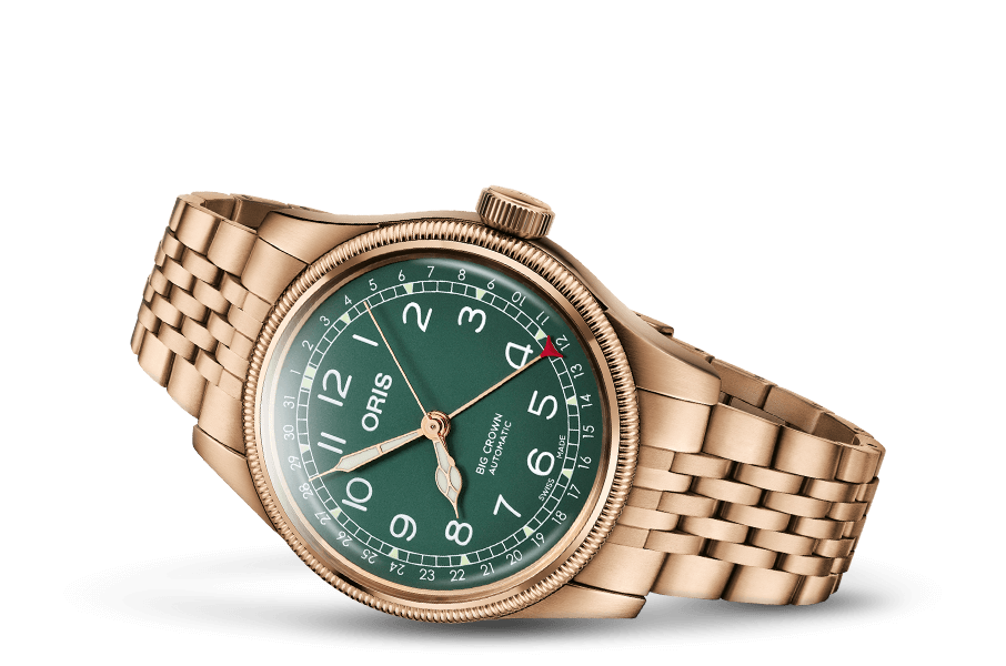 ORIS ビッグクラウン ブロンズ ポインターデイト40.00 mm グリーン／ブロンズ