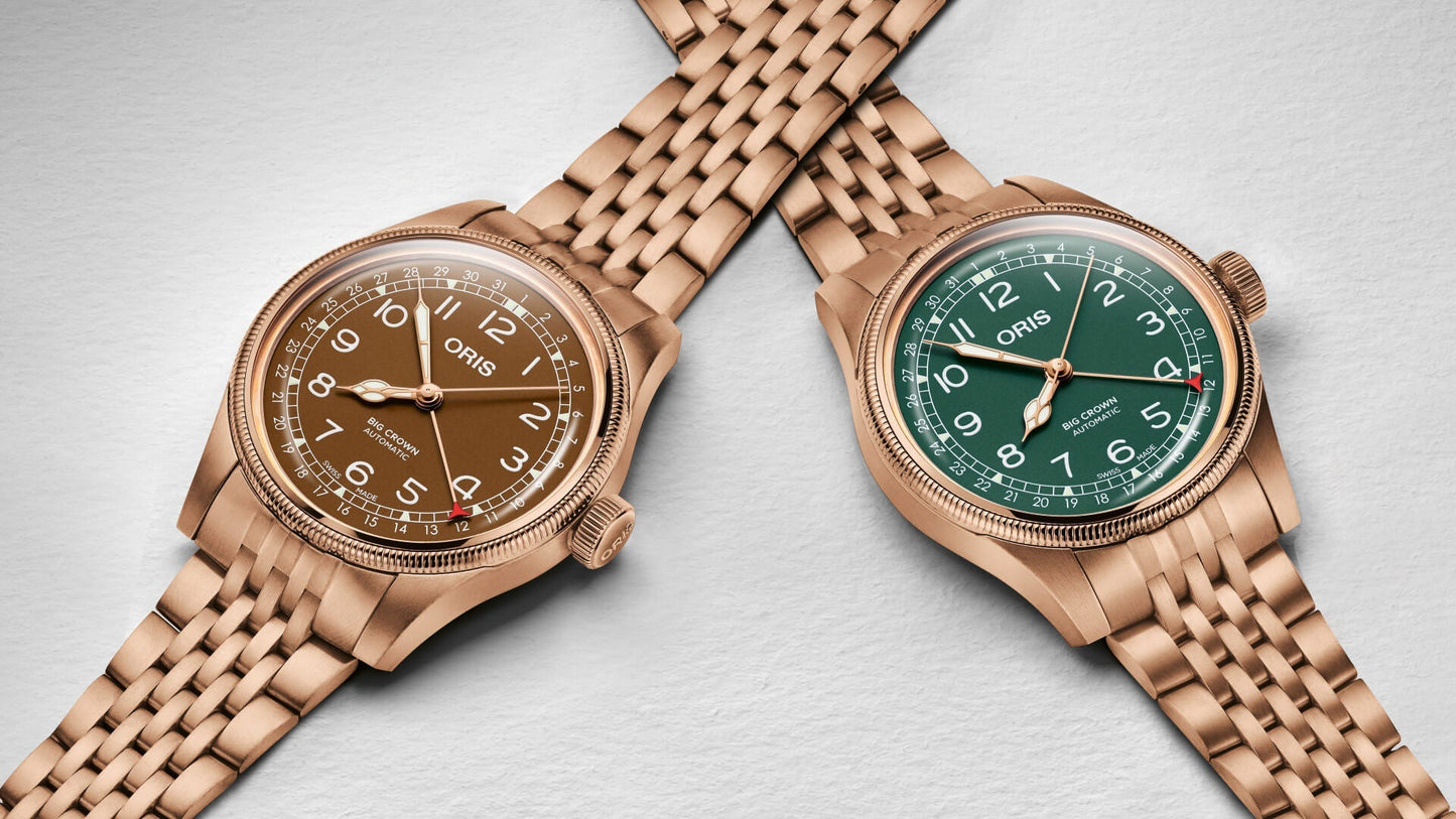ORIS ビッグクラウン ブロンズ ポインターデイト40.00 mm ブラウン／ブロンズ
