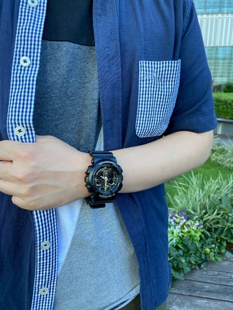 CASIO G-SHOCK ANALOG-DIGITAL GA-100 SERIES GA-100CF-1A9JF