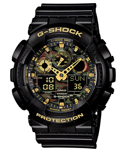 CASIO G-SHOCK ANALOG-DIGITAL GA-100 SERIES GA-100CF-1A9JF
